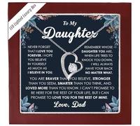 Regalos para hija de papá, para mi hija, collar de papá, collar de nudo de amor, regalo para hija de papá, collar de hija, collar de padre e hija, regalo para mi hija, regalo de cumpleaños, Navidad