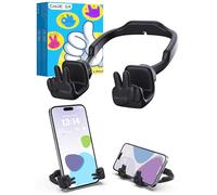 Regalos para Hombre Mujer Soporte Móvil Mesa: Regalos Navidad Amigo Invisible Originales para Niño Niña Niños Soporte para Móvil con Gesto YEAH Porta Móvil Ideas Regalo Cumpleaños Reyes Negro 1 ud