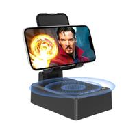 Regalos para hombres y mujeres, soporte para teléfono celular con altavoz Bluetooth inalámbrico, base antideslizante, sonido envolvente HD compatible con teléfonos inteligentes iPhone, gadgets