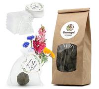 Regalos para invitados para bodas Semillas de flores Bombas de semillas - Regalo especial de boda para invitados como regalo - Haz crecer nuestro amor Juego completo (juego de 50)