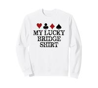 Regalos para Jugadores de Puente: My Lucky Bridge Playing Funny Game Sudadera