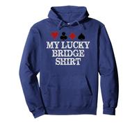 Regalos para Jugadores de Puente | My Lucky Bridge Playing Funny Game Sudadera con Capucha