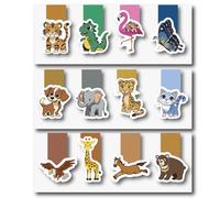 Regalos para lectores y escritores Linemarker - Juego de 12 marcadores magnéticos | Juego de soportes para páginas | Clips de soporte para libros para leer, marcadores para niños, idea de regalo para