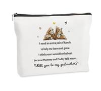 Regalos para madrina para el día de la madre, Navidad, dioses y madres, bolsa de cosméticos, regalo de agradecimiento para madrina