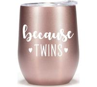 Regalos para mam s de gemelos - Vaso de vino de 355 ml - Regalos divertidos para mam s de gemelos, madres de gemelos, padres de gemelos, porque l