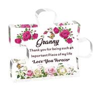 Regalos para mamá, acrílico transparente grabado en forma de rompecabezas, decoración para el día de la madre, aniversario, cumpleaños, regalo para madre, acrílico para decoración del hogar