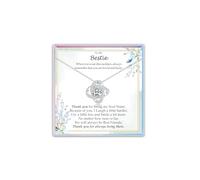 Regalos para mamá, esposa, hija, nieta, hermana, amiga, novia, sobrina, collar para mujer, collar de nudo plateado, regalo para cumpleaños, día de la madre, Navidad, regalos de graduación para ella,