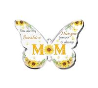 Regalos para mamá, ideas únicas de regalo de cumpleaños para madres, 10,16 x 7,62 cm, forma de mariposa, acrílico, recuerdos, regalos para Navidad, Acción de Gracias, Día de la Madre congelados (C, A