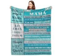 Regalos para mamá, Manta Personalizada, Manta Mullida para Cartas de Cumpleaños para Mamá de Hija Hijo, Manta Suave para el Día de la Madre, Ideas de Regalo para Mamá, Regalos de Cumpleaños Navidad