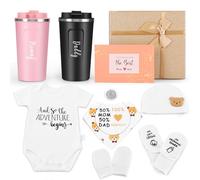 Regalos para mamá nueva para mujeres, las mejores ideas de revelación de género, juego de regalo para nuevos padres, cesta de regalos de embarazo para mamá y papá por primera vez que esperan que los
