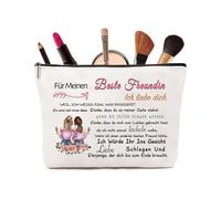 Regalos para mamá - Pequeña bolsa de maquillaje de pana como organizador y neceser de viaje para mamá, bolsa de mamá y regalos para mamá, Los mejores regalos de novia, Una pequeña bolsa de maquillaje