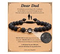 Regalos para marido, hijo, nieto, sobrino, papá, novio, nuevo papá, hermano, padrastro, tío, te amo en 100 idiomas, pulsera ajustable para hombres, adolescentes y niños, 5.5 Inch, Piedra Piedra Piedra