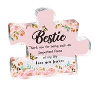 Regalos para mejores amigas para mujeres, placa acrílica para cumpleaños de mejor amiga, regalos para mejores amigas, trabajo, mejor amiga, cumpleaños