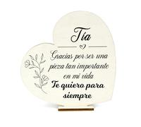 Regalos para Mi Tia, Regalo Tia, Tarjeta de Madera de Acción de Gracias, Regalos Navidad Mujer, Regalos para Tia, Regalos Cumpleaños Tia, Ideas de Regalos para Mujer, Regalos para Casa, Regalo Familia