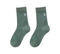 Regalos para mujer, calcetines bordados con letras lindas estampadas, calcetines cortos para atletismo, cómodos para mujer, calcetines deportivos blancos, h, Altoa única