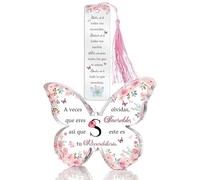 Regalos Para Mujeres Hija Amiga Hermana 26 Alfabetos letras A a la Z Amiga Mamá Tía Mariposa Carteles y Placas Marcadores Acrílico 2 Piezas Cumpleaños Madrina Día de la Madre Navidad Esposa Novia (S)