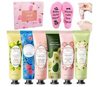 Regalos para mujeres, juego de crema de manos, calcetines de cumpleaños para mamá con texto en alemán "Bitte nicht stören, Mini Handcreme Weihnachten, lustige Geburtstagsgeschenk Mama Weihnachten