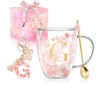Regalos para mujeres Latte Macchiato Vasos de regalo de cumpleaños para mujeres Copas de café de doble pared personalizadas Navidad Día de San Valentín Día de la Madre Regalo para ella Novia Colegas