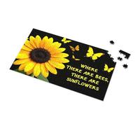 Regalos para niñas de 3 años de edad, abejas y girasoles: un rompecabezas perfecto para adultos, 500 piezas (1000 piezas)