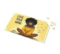 Regalos para niñas de 5 años Mindfulness and Music: A Peaceful Journey Picture Puzzle Spot It Game para niños (500 piezas)