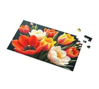 Regalos para niñas de 5 años, tulipanes coloridos florecen en primavera, rompecabezas de imágenes Spot It para niños (300 piezas)
