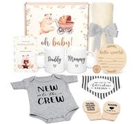 Regalos para nuevos padres para parejas 2024, regalos de embarazo para nueva mamá y papá, cesta de regalo para mamá por primera vez, esperando que los padres sean regalo para baby shower, revelación