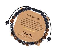 Regalos para Padres Papá Pulsera - Regalo del Día del PadrePulsera Código Morse Te quiero Para Longitud Ajustable, Dad cuero Pulsera，Para papá regalo