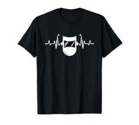 Regalos para soldadores y trabajadores del metal S Camisa Hombre Pequeño Negro Manga Larga Jersey Sólido Cuello Clásico Ligero Diseño Heartbeat Varios tipos de tejido