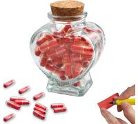 Regalos personalizados de amor con cápsulas de mensajes: DIY para él y ella, pareja idea de regalo para San Valentín, novio, novia, hombres y mujeres, pareja San Valentín