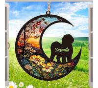 Regalos Personalizados en Memoria de un Perro,Decoración de Ventana con el Nombre del Perro,Regalo en Memoria de una Mascota,Regalo de condolencia por la pérdida de una Mascota