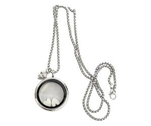 Regalos personalizados para la pérdida de mascotas, collar con medallón de forma redonda para sujetar la memoria del del perro y del gato, colgante tradicional de aleación de zinc para de