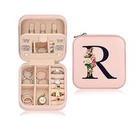 Regalos personalizados para mujeres, cajas de joyería para mujeres, bonitos regalos rosas para mujeres que viajan, accesorios esenciales de habitación de viaje para mujeres, cosas de mujer, regalos de