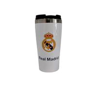 Regalos R. Madrid, Tazas, Botellas, Plato Decorativo, Termos, Productos Exclusivos para Fans, Regalos Ideales para Aficionados del Fútbol, Accesorios del Madrid, (Termo Metálico)