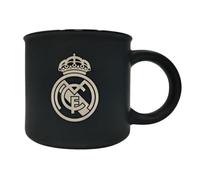 Regalos R. Madrid, Tazas, Botellas, Plato Decorativo, Termos, Productos Exclusivos para Fans, Regalos Ideales para Aficionados del Fútbol, Accesorios del Madrid, (Taza Negra)