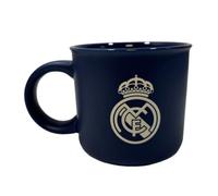 Regalos R. Madrid, Tazas, Botellas, Plato Decorativo, Termos, Productos Exclusivos para Fans, Regalos Ideales para Aficionados del Fútbol, Accesorios del Madrid, (Taza Azul)