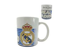 Regalos R. Madrid, Tazas, Botellas, Plato Decorativo, Termos, Productos Exclusivos para Fans, Regalos Ideales para Aficionados del Fútbol, Accesorios del Madrid, (Taza M7)