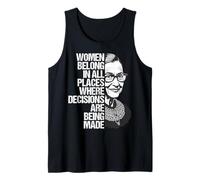 Regalos RBG para Mujer Mujeres Pertenecen a Todos los Lugares Feminista Camiseta sin Mangas