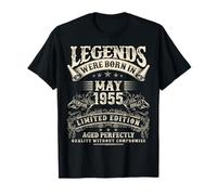 Regalos retro de 70 cumpleaños para hombres de 70 años de edad mayo de 1955 Camiseta