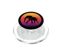 Regalos Retro Vintage de Elefante Atardecer para Mujeres, Hombres, niños y niñas PopSockets PopGrip para MagSafe