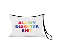 Regalos significativos de apoyo para diabéticos para hijo, hija, mamá, papá, colega, compañeros de trabajo, amigos, bolsa portátil de cuidado semanal para diabéticos, Bolsa para diabéticos 1-1, Diseño