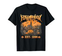 Regalos Vintage de Halloween Town EST 1998 con Forma de Calabaza Espeluznante Camiseta