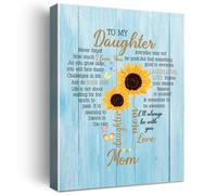 Regalos Wailozco para hija: lienzo para colgar, poemas, impresiones, p ster enmarcado, arte de pared para hija de mam , regalos significativos pa