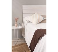 RegalosMiguel Cabecero Lyna Madera para camas de 135 cm - Blanco