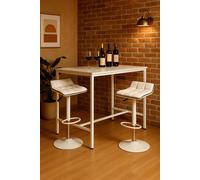 RegalosMiguel Mesa Biro Alta Rectangular - Blanco