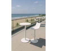 RegalosMiguel Mesa Kuat Alta Redonda 60 cm - Blanco