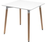 Regalos Miguel - Estilo Nórdico - Mesa Tower Cuadrada 70 cm - Blanco