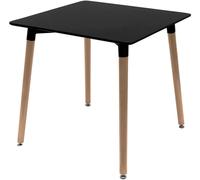 Regalos Miguel - Estilo Nórdico - Mesa Tower Cuadrada 70 cm - Negro