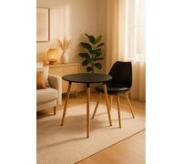 Regalos Miguel - Estilo Nórdico - Mesa Tower Redonda 60 cm - Negro