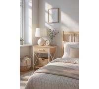 RegalosMiguel Mesita de Noche con cajón Lesly - Blanco