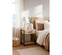 RegalosMiguel Mesita de Noche con cajón Lesly - Negro